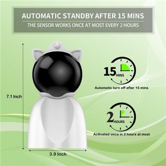 Rechargeable Motion Activated Cat Laser Toy Automatic, Interactive Cat Toys - Picture 2 of 6